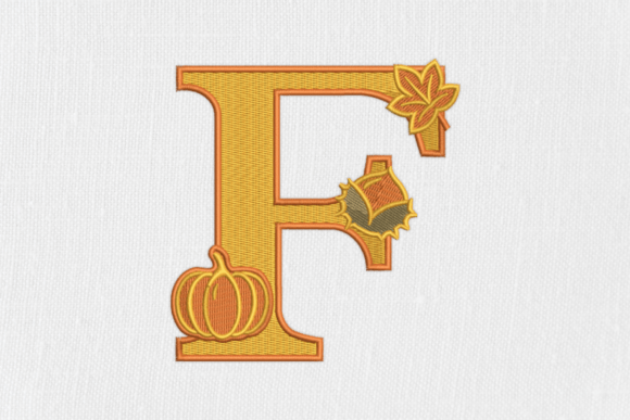 Capturing Fall with Letter F Autumn Monogram