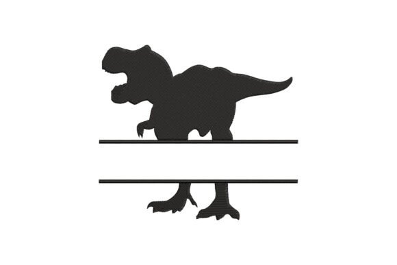 Dinosaur Monogram: A Charming Embroidery Design