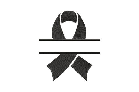 Elegance in Simplicity: Black Ribbon Monogram