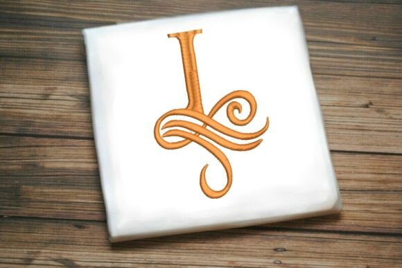 Elegant Oceanic Flourish Monogram I for Coastal Themes