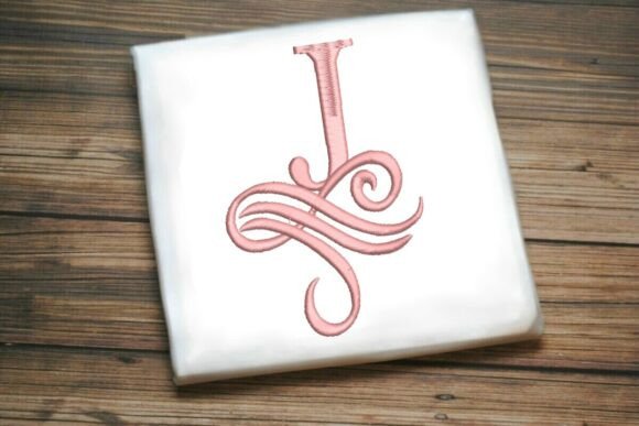 Elegant Oceanic Flourish Monogram J