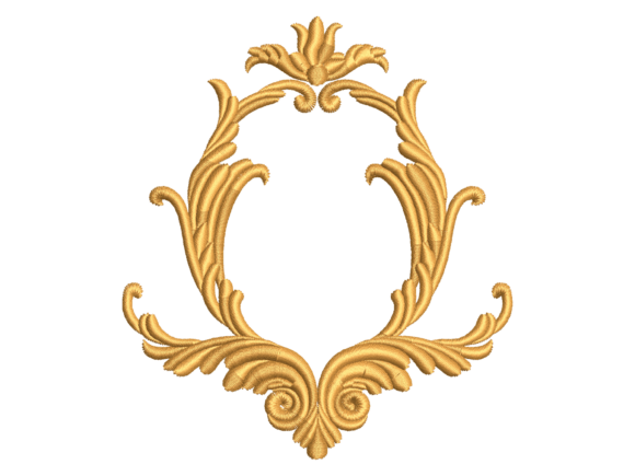 Elegant Ornate Baroque Monogram Frame
