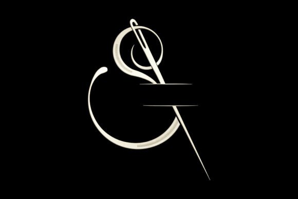 Elegant Sewing Needle Monogram for Your Shop
