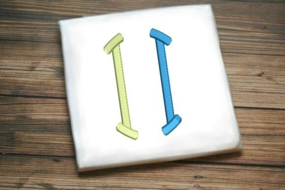 Geometric Split Letter Monogram I: A Modern Embroidery Gem