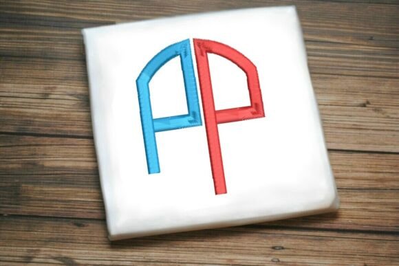 Geometric Split Letter Monogram P: A Modern Twist
