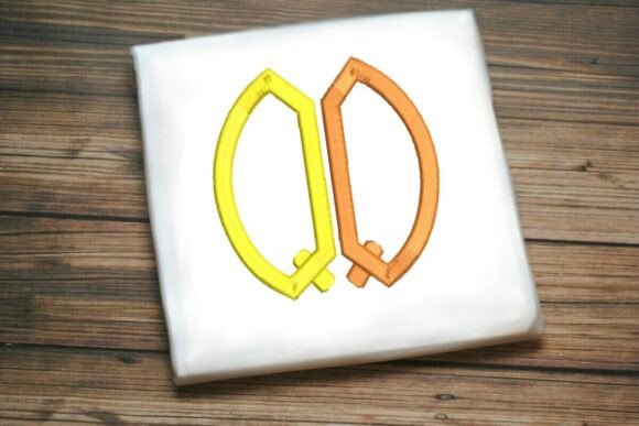 Geometric Split Letter Monogram Q: A Modern Holiday Embellishment