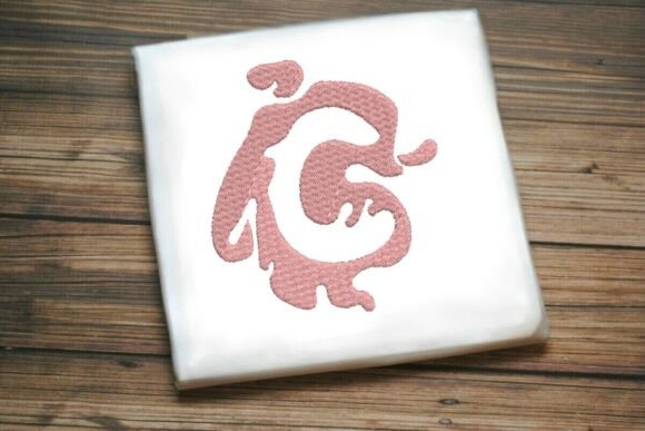 Paint Splash Monogram c: A Creative Embroidery Choice