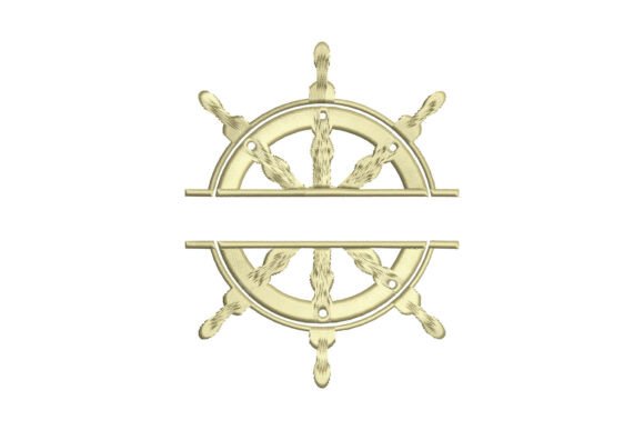 Ship Wheel Monogram: A Nautical Touch for Crafters